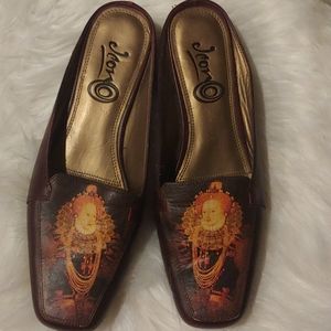 Jeon Painted Italian Mules